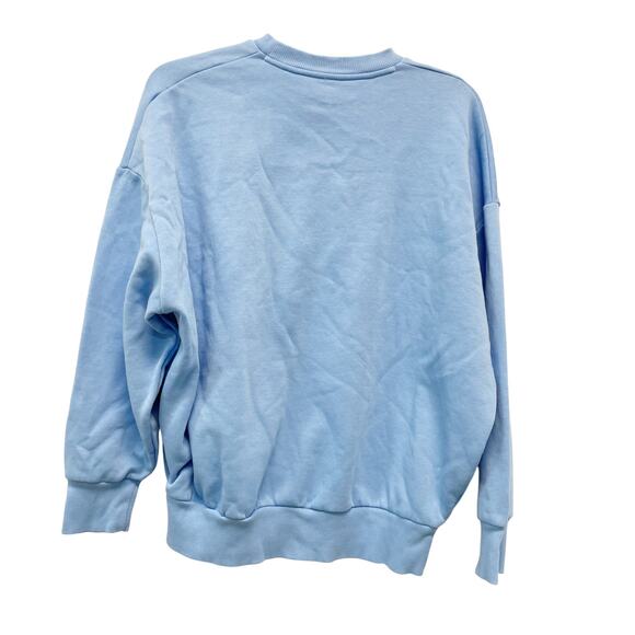 Under Armour Women's Rival Fleece Oversized Crew Sweatshirt Horizon Blue XS - Picture 3 of 5